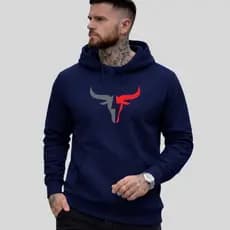 Blusa de Frio Masculina Moletom Country Algodão Premium Com Capuz Bolso Tendência Inverno Lançamento