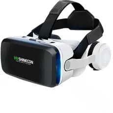 Óculos Vr Realidade Virtual 3d Fone Bluetooth Cor Branco