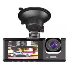 Dvr Automotivo Câmera Frontal Interna Ré Grava Imagem Som