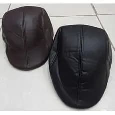Boina Classica Italiana Couro Masculino Liso