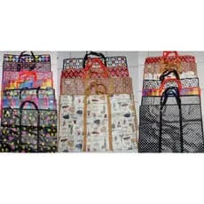Sacola de Ráfia Para Viagem Feira com Ziper Resistente Ecobag 80x60x26.