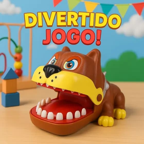 Cachorro Morde-Morde – Brinquedo de Suspense e Diversão Infantil