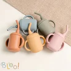 Copo Infantil Com Canudo Em Silicone Para Bebes E Crianças