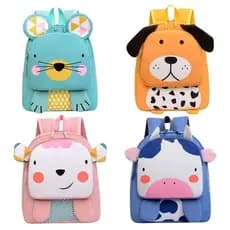 Mochila Infantil Animais Farm Menino e Menina Escolar Creche Passeio
