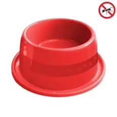Comedouro Grande Capacidade 1000ml Anti Formiga Vermelho Para Gatos Cachorros