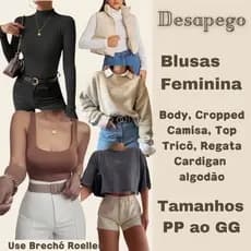 Blusas, camisa feminina desapego, Brechó peça única