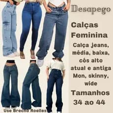 calça jeans feminina, Calça skinny Brechó 34 ao 44