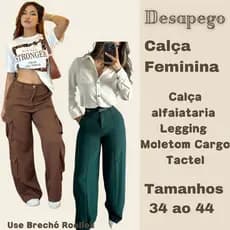 Desapego calça feminina legging, alfaiataria