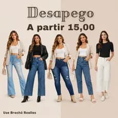 calça Jeans feminina brechó - 34 ao 44