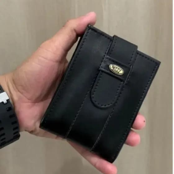 CARTEIRA MASCULINA EM COURO NITTY PORTA DOCUMENTO RG CNH NOTAS