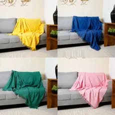 Manta Cobertor Para Sofa Capa Protetora 2,40 x 1,80 Gigante Proteção Sujeira Pets Várias Decoração
