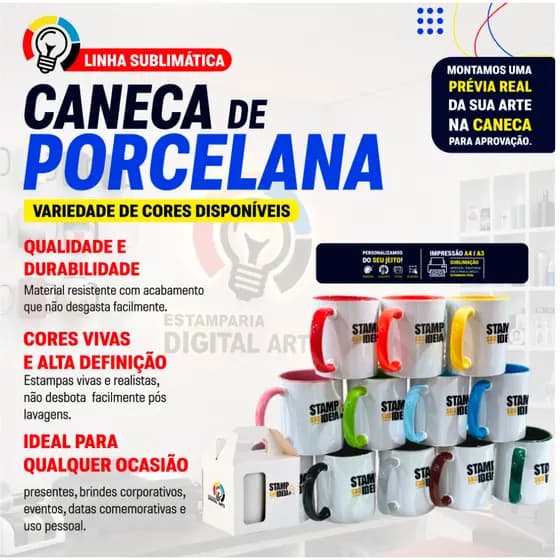 Caneca Personalizada com sua arte. Presentear alguém, eventos, grupos e datas comemorativas.