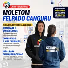 Moletom com touca Personalizada com sua Estampa, Para eventos , uniformes e uso casual.