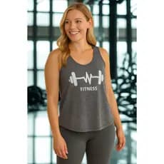 Camiseta Regata Feminina Moda Fitness Dry Fit Academia