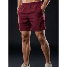 Short Masculino em Tactel com 3 Bolsos e Cordão de ajuste