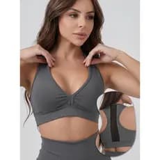 Top Fitness Feminino Poliamida Com Tela Nas Costas UV50