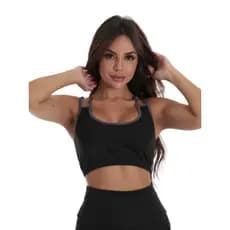 Top Fitness em Suplex com Detalhe em Tiras nas Costas