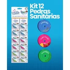Kit 12 Pedras Sanitárias 18 gramas para Vaso Banheiro