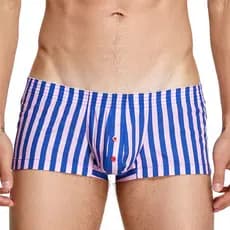 Calça Arrow Tecido Algodão Solto Calça Boxer Listrada
