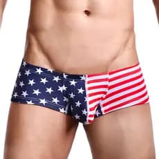 Cueca boxer masculina de algodão puro, cintura baixa, respirável, Shorts para meninos