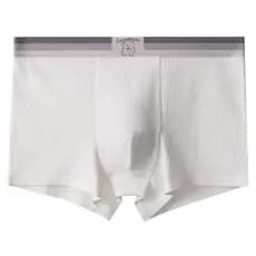 Cueca boxer masculina de algodão puro, cueca boxer para meninos