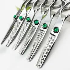 Wingsbro Tesoura De Desbaste Para Salão De Barbeiro Profissional De 6.5 Polegadas , Cabeleireiro Corte De Cabelo Uso Dom