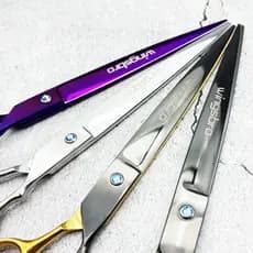 Wingsbro Tesoura Grande Para Cuidar De Cães , 8/9 Polegadas , Aparar Pelos Do Rosto E Corpo , Reta Profissional Animais