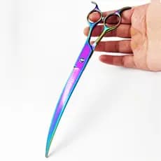 Wingsbro Tesoura Curvada Para Tosa De Cães , 7/8/9 Polegadas , Profissional , Aço Inoxidável , Afiada , Aparar Animais D
