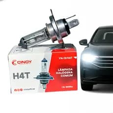 Kit com 10 Lâmpadas Halógena Automotivas  H4 12V 60/55W para Farol de Carro Para Carro
