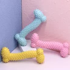 16cm Osso Grande Cravo Espinho Mordedor Anti Stress Brinquedo De Borracha P/ Cães Pet