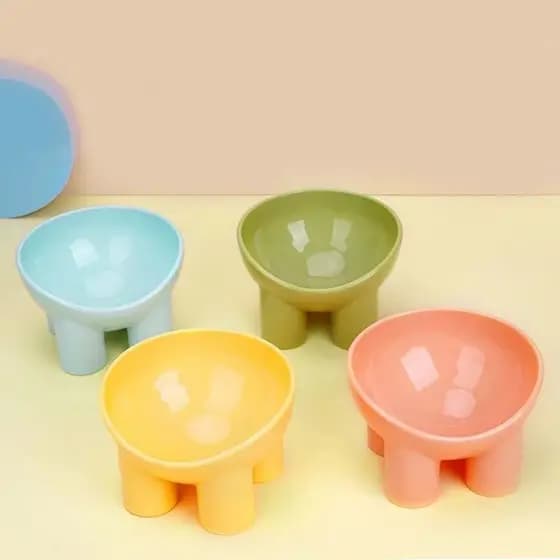 Comedouro Bebedouro Elevado Pet Para Gatos Cachorrinho Plastico 07A4413