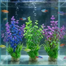 Planta Artificial Aquario Enfeite e Decoração 22cm CS101