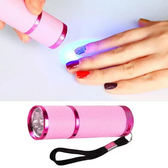 Lanterna Led Uv Cabine Portátil Para Unha Seca Unha Gel Uv