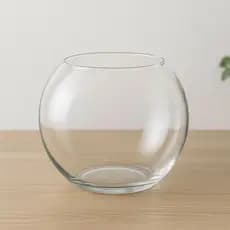 Vaso Aquário Redondo de Vidro 1L Para Decoração Terrário Plantas