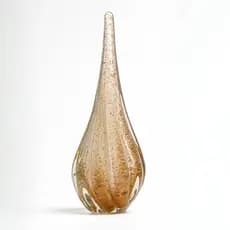 Vaso De Vidro Murano Gota Decorativo Aparador Centro de Mesa Sala Escritório 30cm