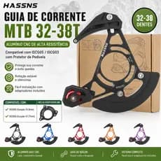 Guia de Corrente HASSNS MTB 32-38T Alumínio CNC ISCG05 ISCG03 com Protetor Pedivela Downhill Bicicleta Montanha