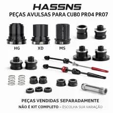 Peças Avulsas Cubo HASSNS PRO4 PRO7 Freehub HG XD MS Eixo QR Tampas Molas Catracas MTB Reposição Bicicleta