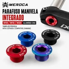 MEROCA Parafuso Manivela Bicicleta M18 M19 M20 Alumínio CNC Tampa Pedivela MTB Estrada Compatível Shimano Acessório