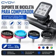 CYDY Suporte Computador de Bicicleta em Alumínio MTB Estrada Compatível Wahoo Bryton Garmin XOSS IGPSPORT Leve Durável