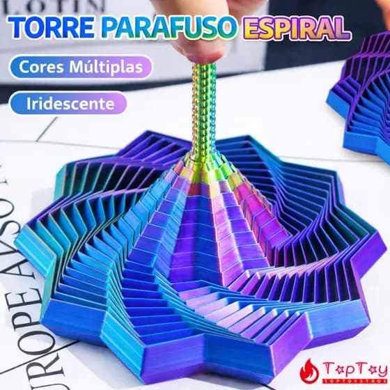 Brinquedos Sensorial 3D Espiral Colorido Giratório Expansível Anti Estresse Relaxamento PLA Criativo Presentes Crianças