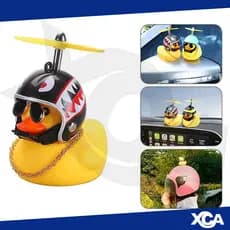 Pato Jack Zoeira Bicicleta Amarelo Decoração Astronauta Hélice Libélula Capacete Bike Kit