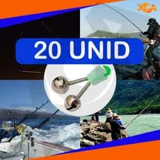 Alarme de Pesca com Sino Duplo Clipe Vara Guizo Som Alto Sinalizador Automático de Mordida