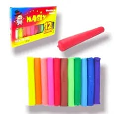 Massinha de Modelar 12 Cores 180g - Magix / Diversão / Escola - Não Tóxica. Use a imaginação e a Criatividade.