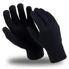 Luva de Frio Adulto unissex - Luva inverno masculina e feminina de Lã Preta proteção ao frio.