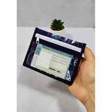 Carteirinha com dois bolsinhos plásticos/Bolsinha/Porta cartões.