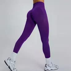 Calças De Fitness Modeladoras De Cintura Alta Femininas Elásticas Yoga Esportes Leggings Longas Sem Costura De Secagem R