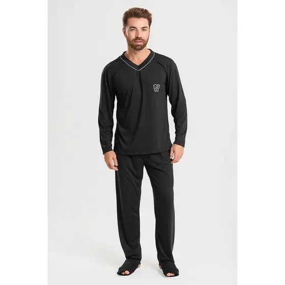 Pijama Longo Masculino Adulto - Roupa De Dormir sortido