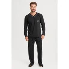 Pijama Longo Masculino Adulto - Roupa De Dormir sortido