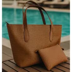 Bolsa Praia Bag Feminina Sacola  Praia Verão De Ombro Para Seu Dia a Dia