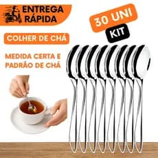 COLHERES DE CHÁ COM 13CM PARA MEXER CHÁ AÇUCAR ADOCANTE  NÃO ENFERRUJA CAFE DA MANHA E TARDE COLHER